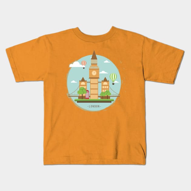 London Kids T-Shirt by DrDesign